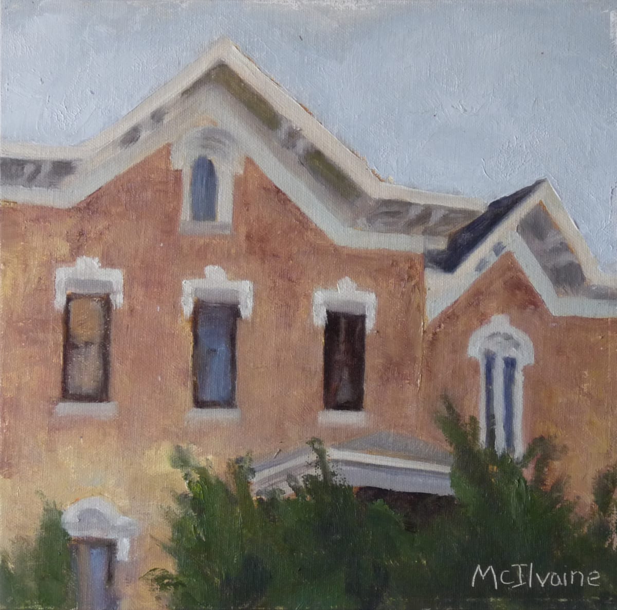 Lessons In Perspective by Joanne McIlvaine  Image: Painted at River Towns Plein Air 2023 in Columbia for the Quick Draw