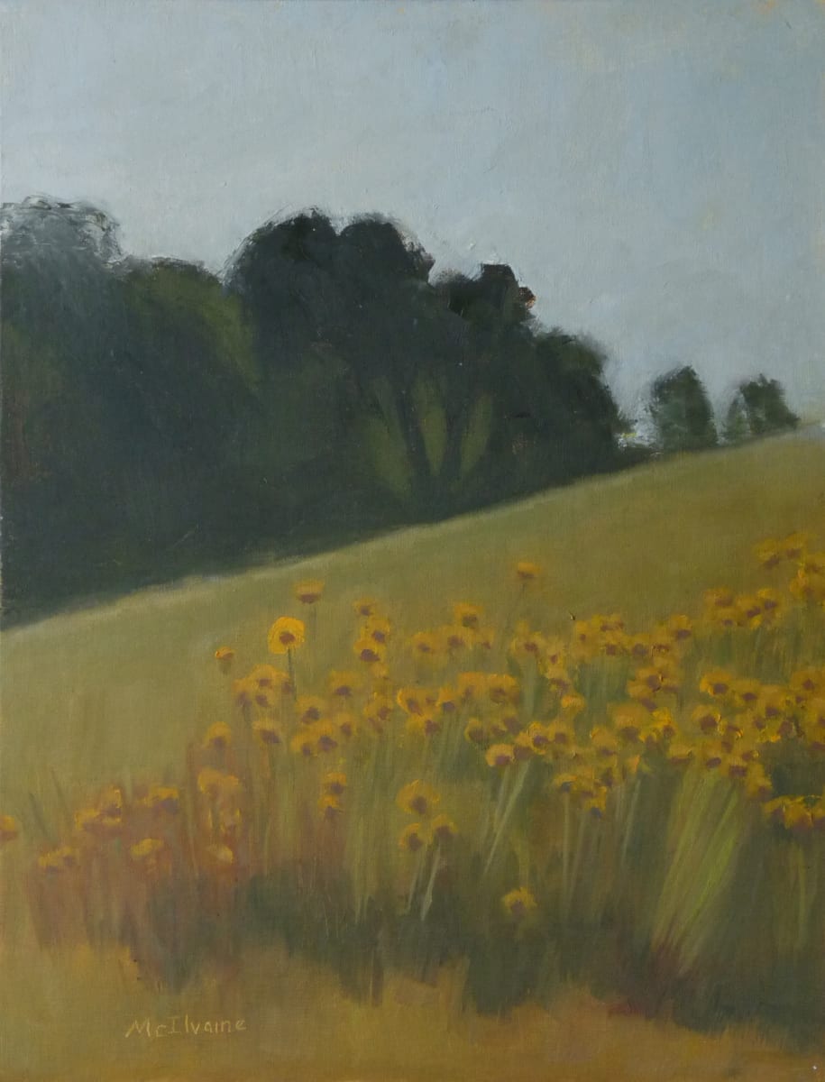 Wild Golden Flowers by Joanne McIlvaine  Image: Painted at Sam Lewis Park in June