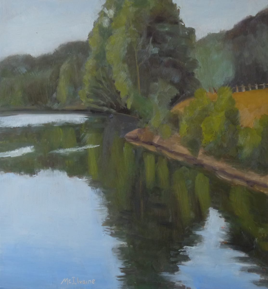 Fishing Spot at Safe Harbor Dam by Joanne McIlvaine 