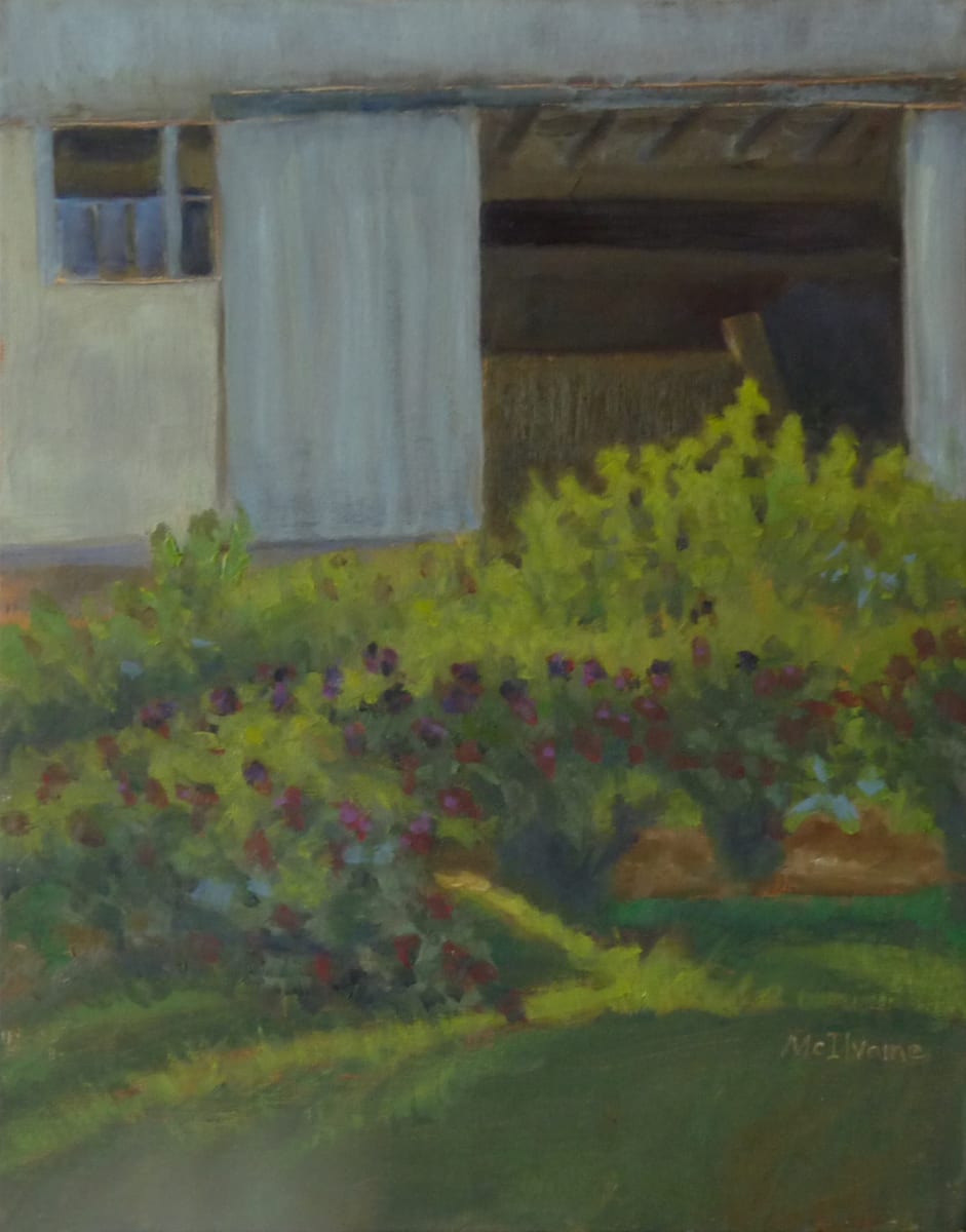 Raspberries Anyone? Near Ressler Mill, Ronks by Joanne McIlvaine  Image: Painted at Ressler Mill 