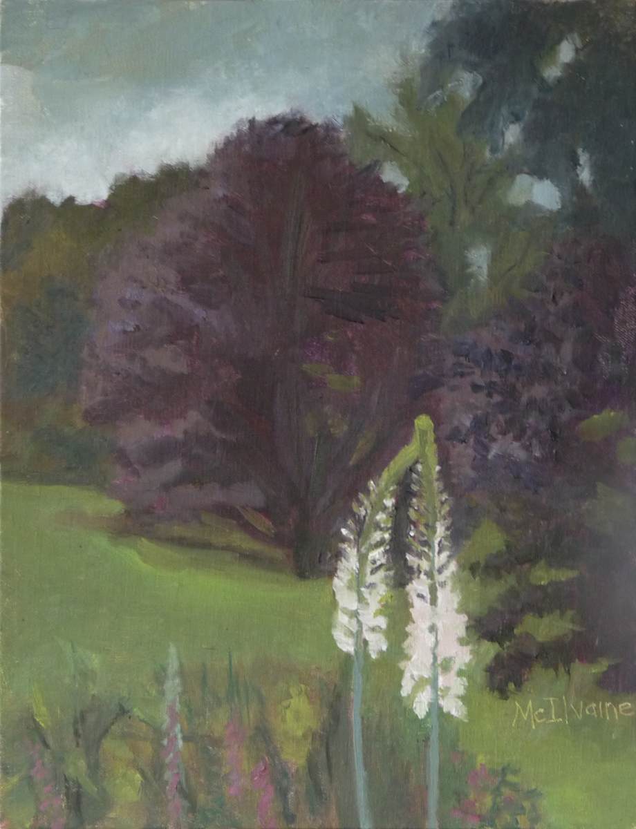 Together by Joanne McIlvaine  Image: The flowers featured are called Foxtail Lilies. Painted at Chanticleer Gardens.