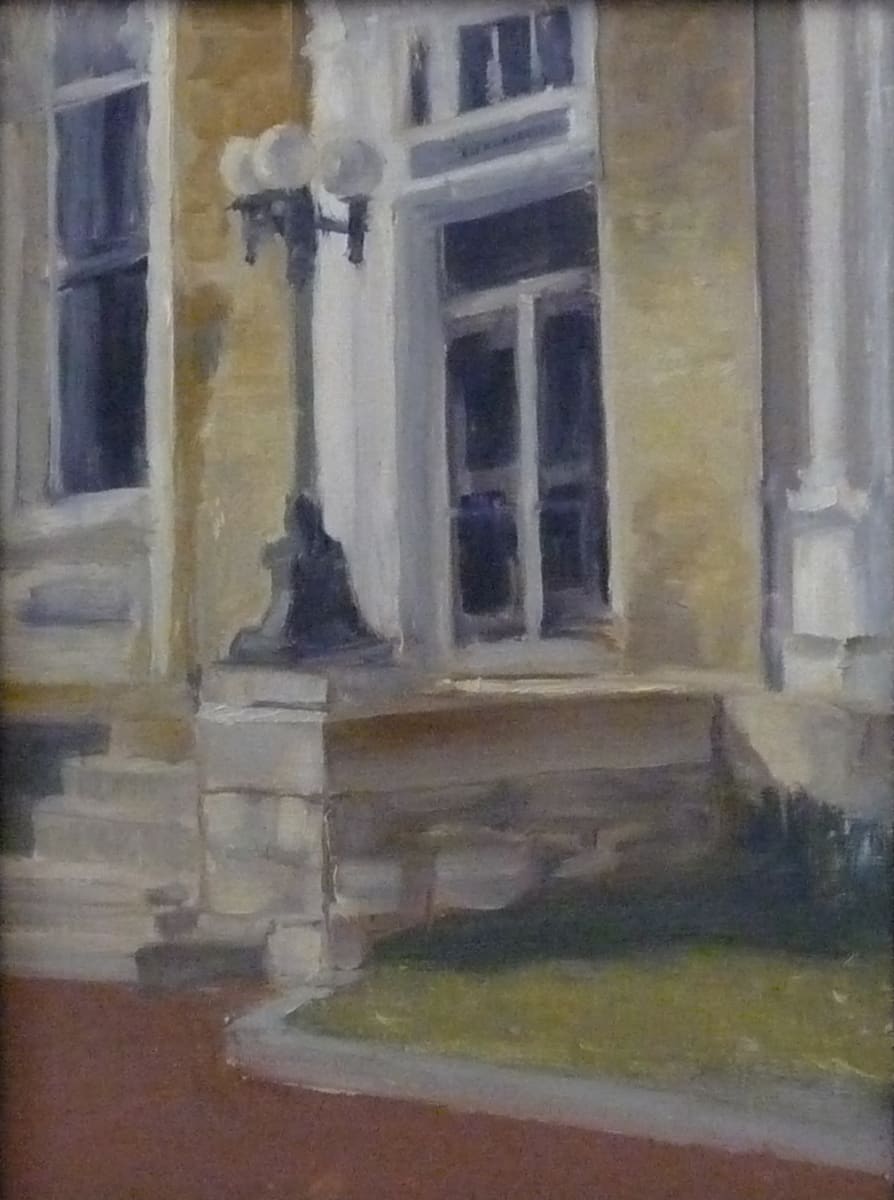 Post Office At Night by Joanne McIlvaine  Image: Painted in West Chester at night, as part of Plein Air Brandywine Valley (PABV) in Fall 2018 
Nocturne