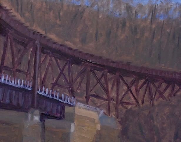 Safe Harbor Railroad Bridge by Joanne McIlvaine 