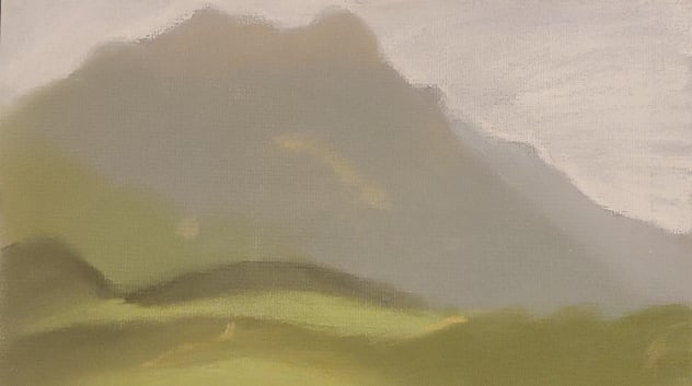 Above Serrano Canyon, Edge of Grassland by Ellen Hamilton O'Donnell 