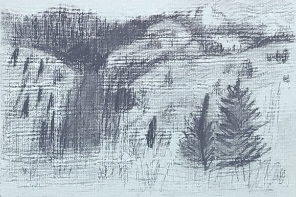 View from Hike, Palm Springs, CA by Ellen Hamilton O'Donnell 