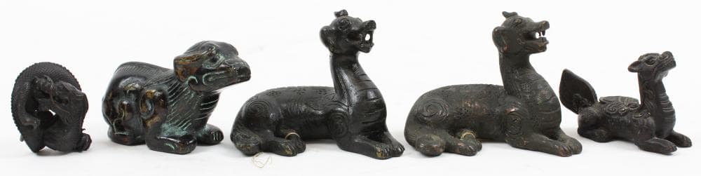 Chinese Bronze Animal Figures 