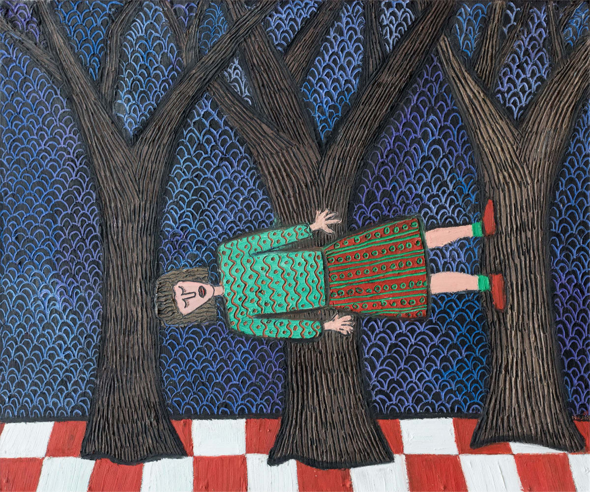 Floating in Woods, 1986 by Leslie Nichol, Image 1.