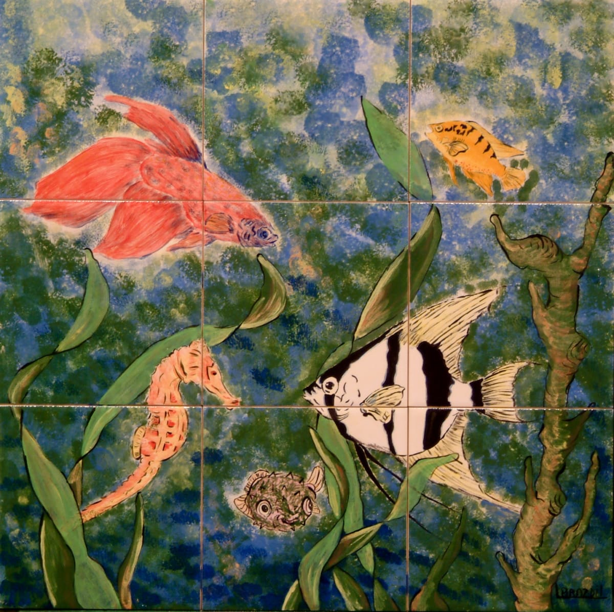 Fish Tile by Lisa Madden 