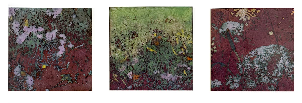 Roadside Gardens B (Triptych) by Gretchen Goss 