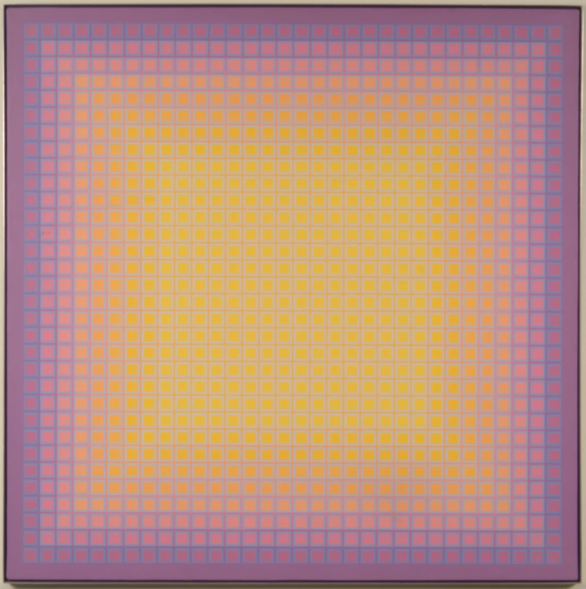 Hazed Yellow by Julian Stanczak, Image 1.