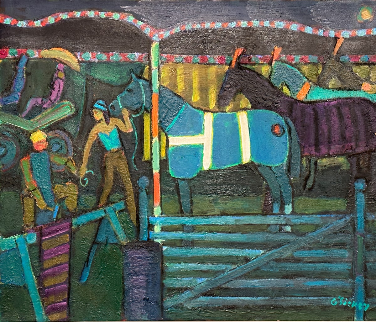 Circus Horses by Joseph B O'Sickey 