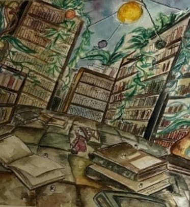 Library Stroll by Chi-Irena Wong, Image 1.