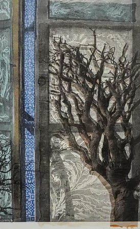 Gnarled Branch, Patmos Blue by Trudy Wiesenberger 