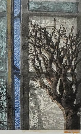 Gnarled Branch, Patmos Blue by Trudy Wiesenberger 