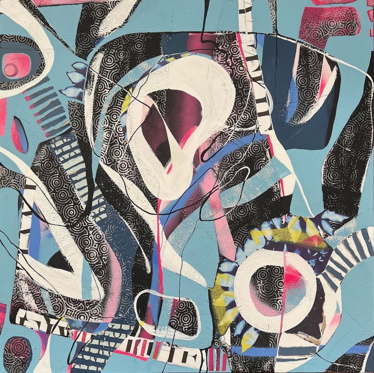 Blame it on My Youth by Shawn Marshall  Image: Blame it on My Youth, 30x30, Mixed Media on Panel