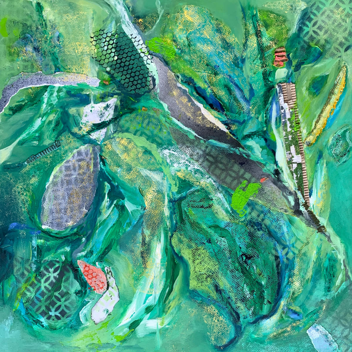 Flora  Image: Flora, 20x20, Mixed Media on Panel
