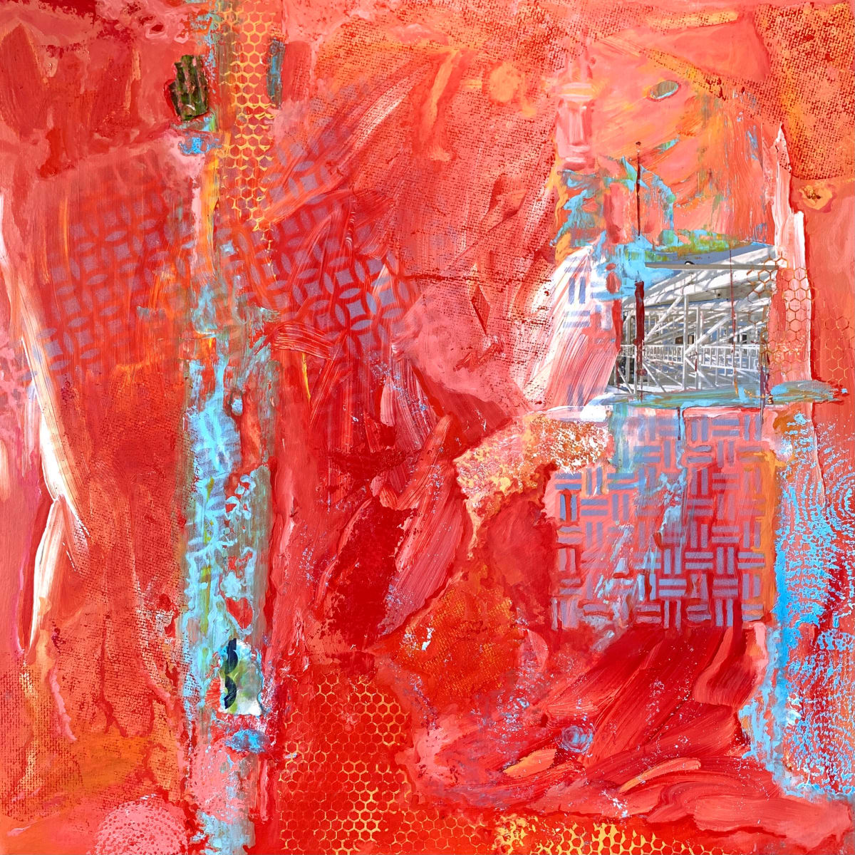 Escape Hatch by Shawn Marshall  Image: Escape Hatch, 20x20, Mixed Media on Canvas