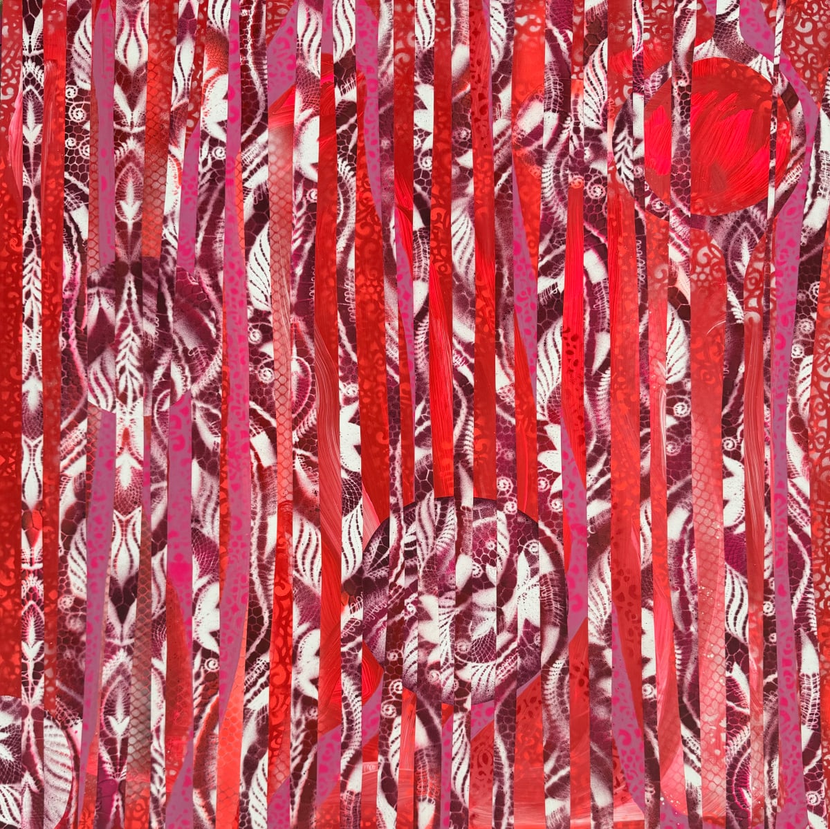 Amorous by Shawn Marshall  Image: 30x30, Mixed Media on Panel