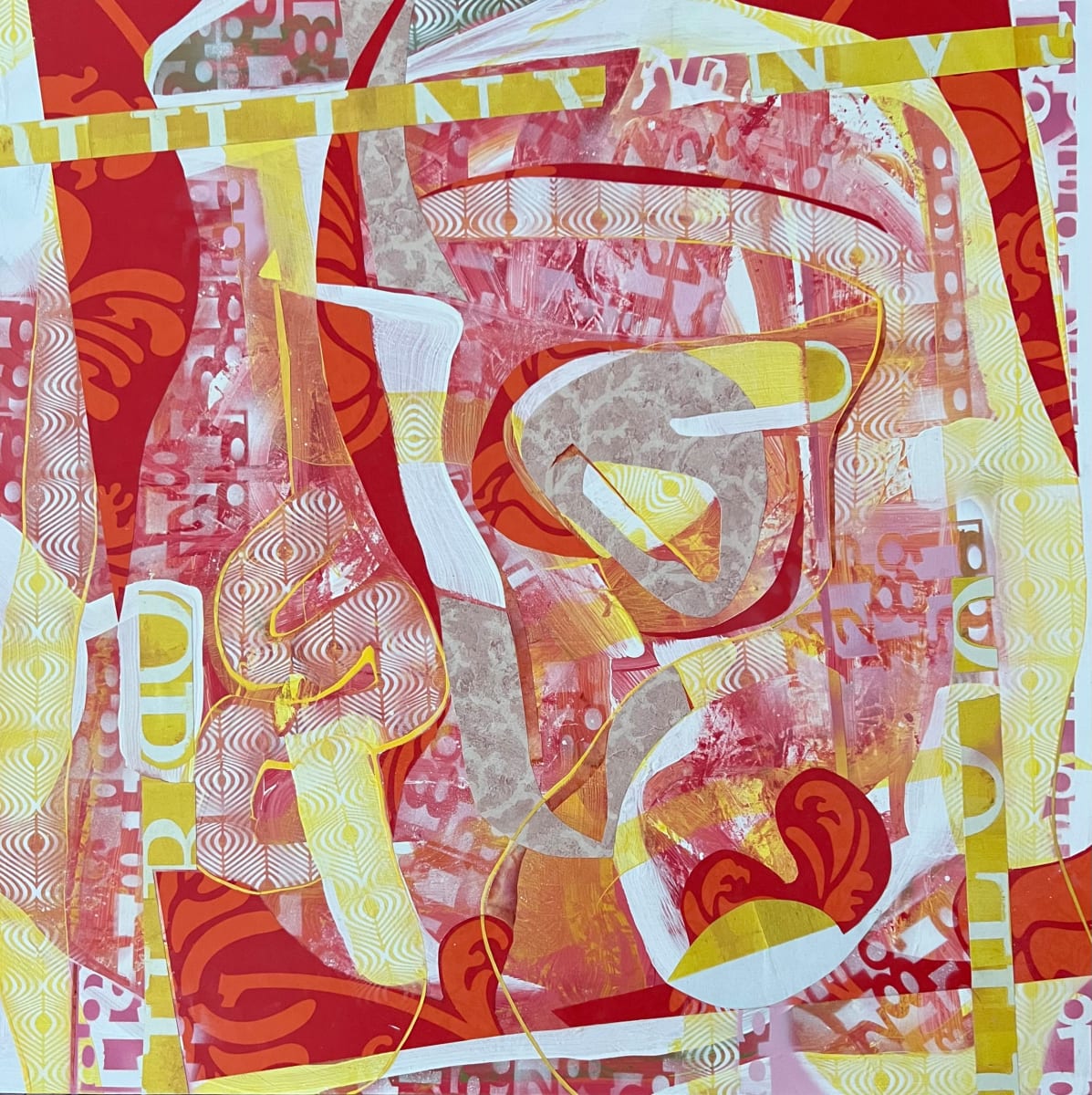 Tango Dancer by Shawn Marshall  Image: Tango Dancer, 30x30, Mixed Media on Panel, 2023