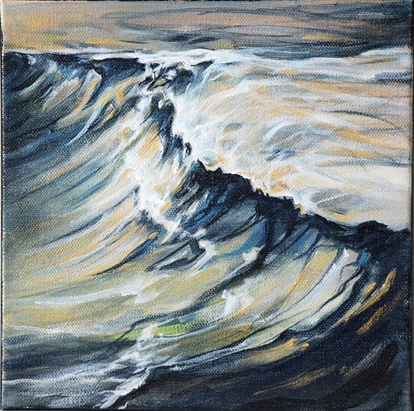 Spreading the Lightt  Image: Notice that shimmer of light on the waves. It's carrying a message of hope. 