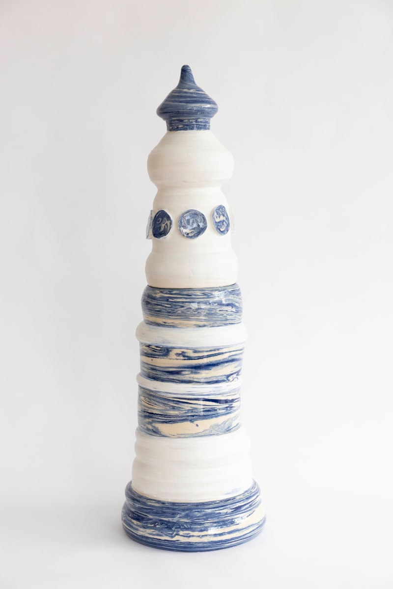 Sentinel (Blue and white #1) by Lynn Basa, Image 1.