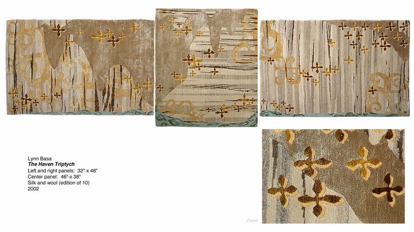 Haven 3 / 10 by Lynn Basa  Image: The Haven Triptych, hand-knotted silk