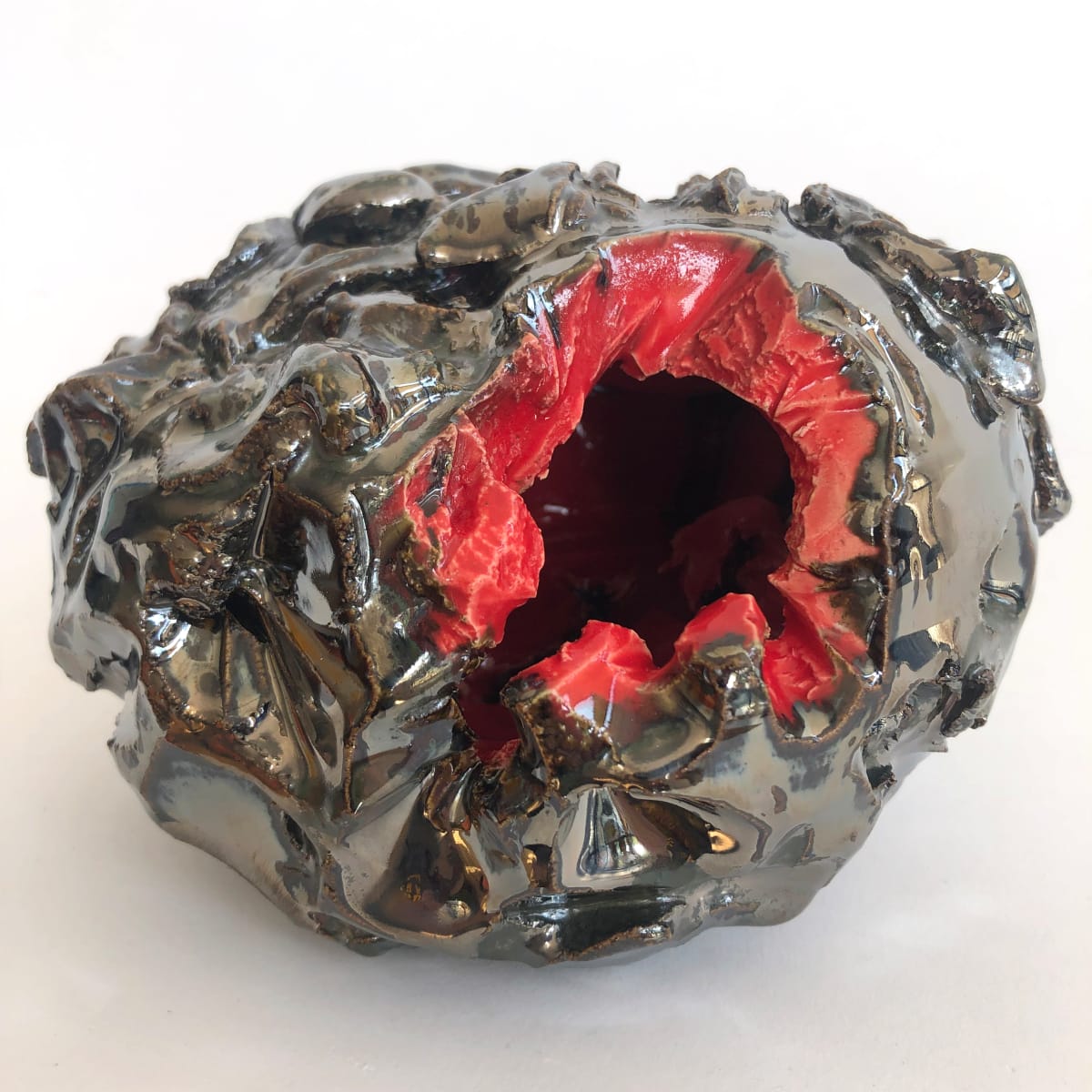 Palladium and Ruby Geode by Lynn Basa 