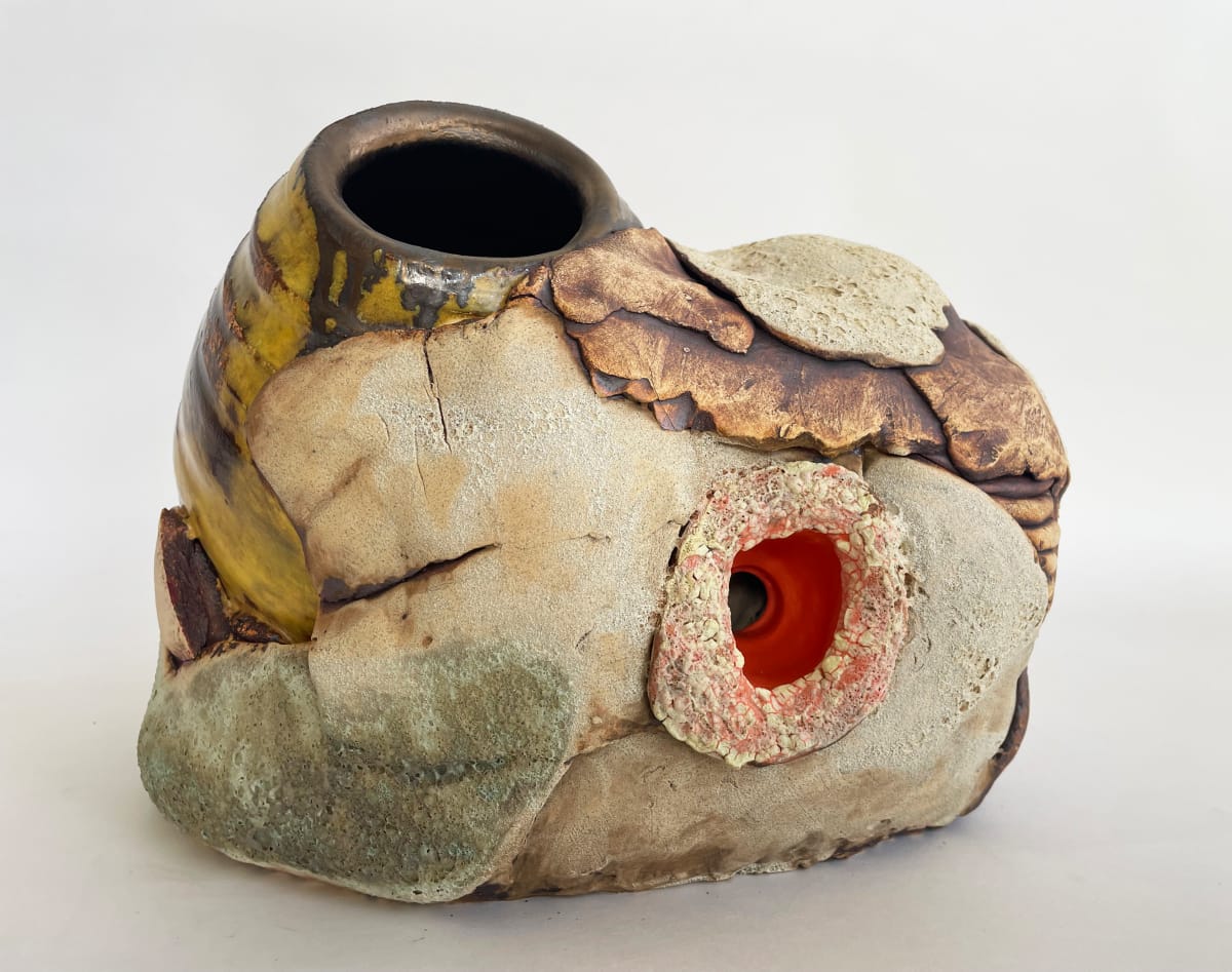 Yellow Fossil Jar by Lynn Basa 