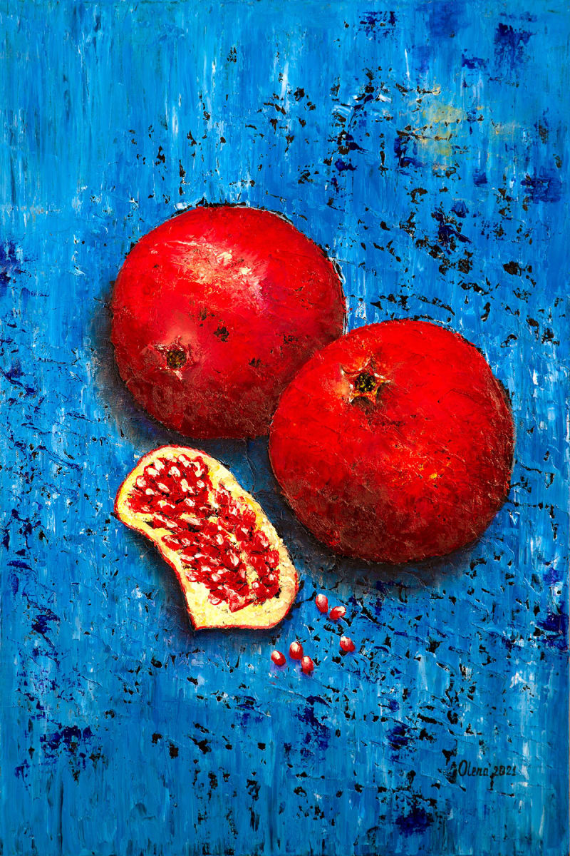 Pomegranates #5 by Olena Kvit (Kharchyshyna) 