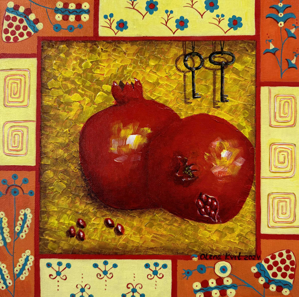 Pomegranates 28 by Olena Kvit 