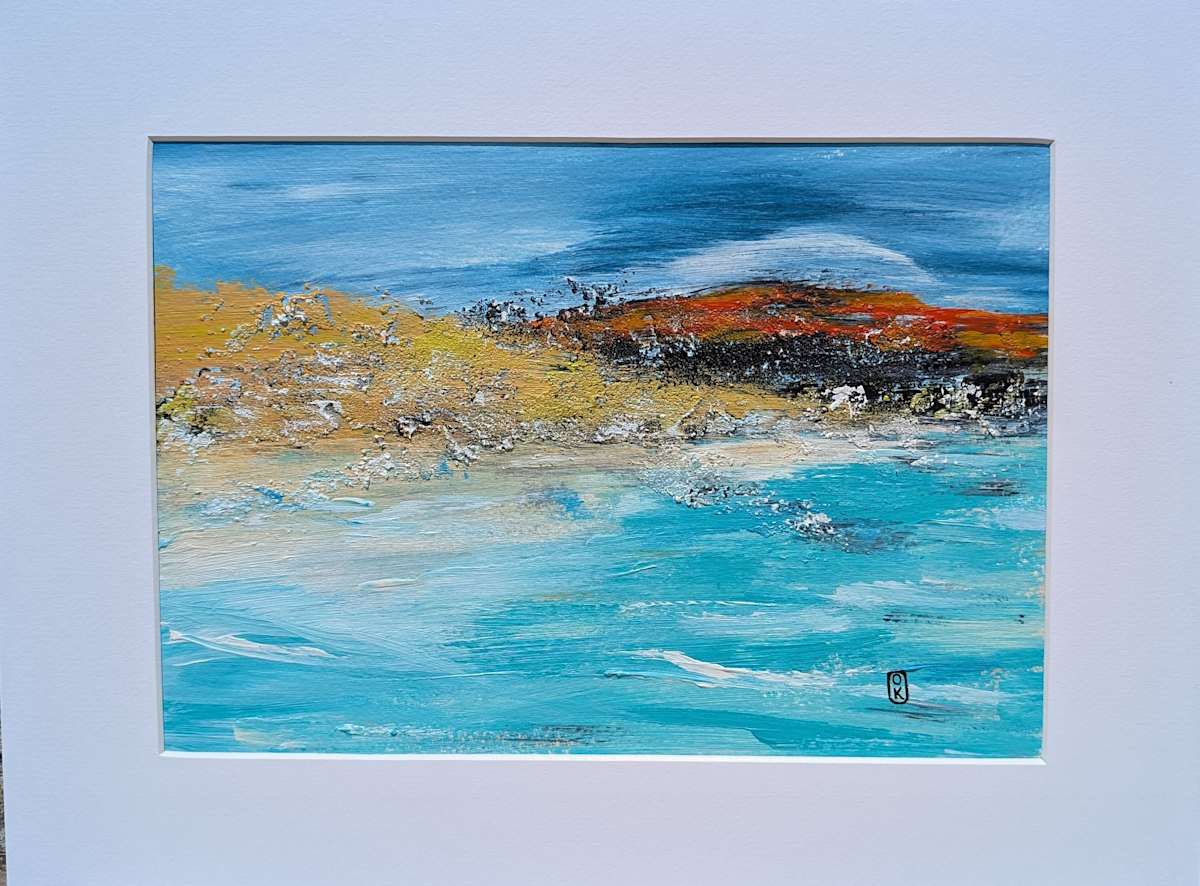 Murmures salés, 20x30, encadré 30x40 by Olena Kvit 