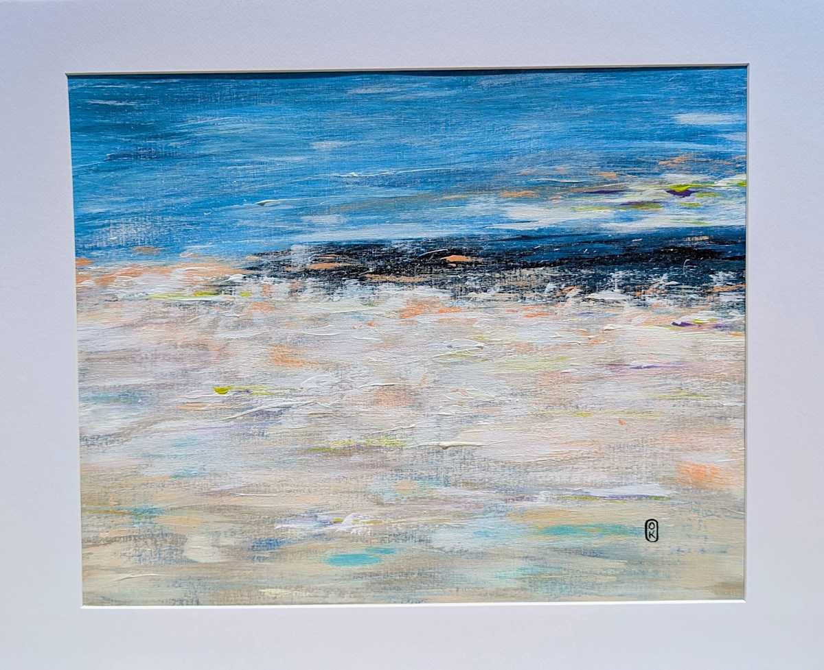 Brume matinale sur la mer, 42x56, encadré 50x70 by Olena Kvit 