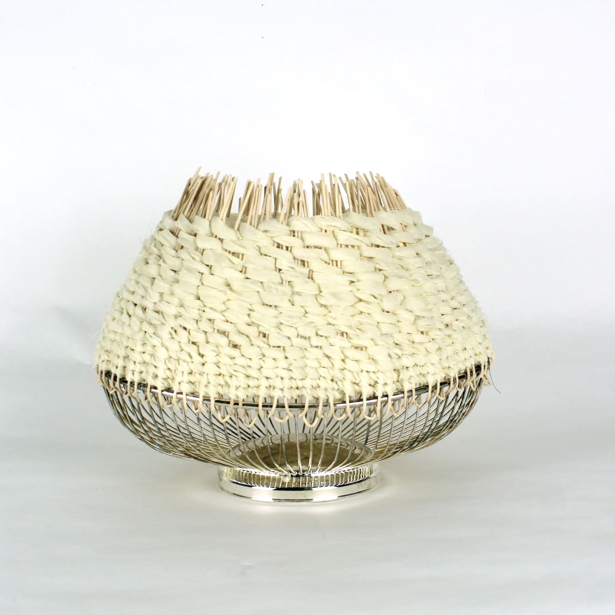 Woven Found Object Vessel 1 by Essa Baird 
