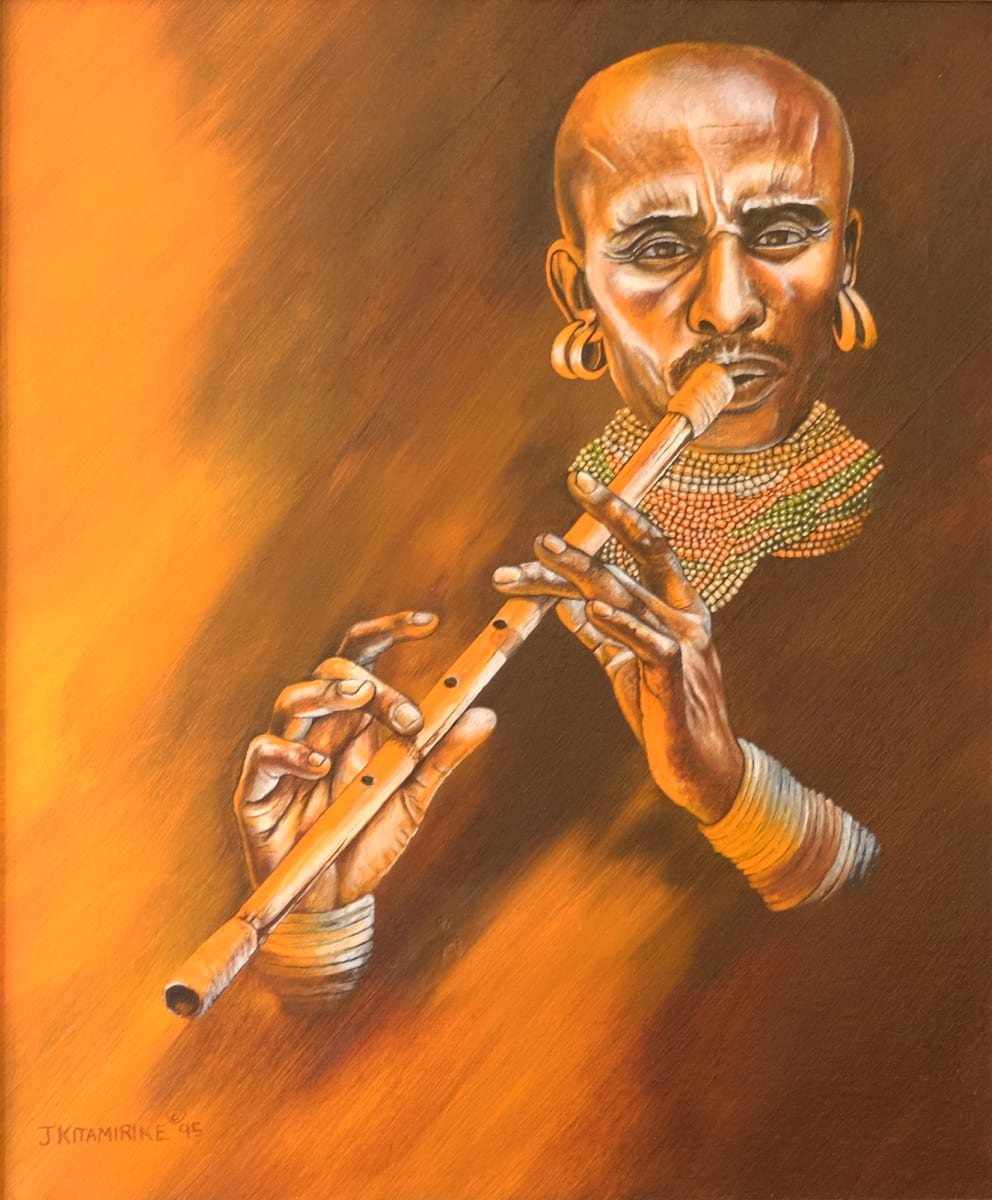 The Flute Player (James Kitamirike)  Image: James Kitamirike