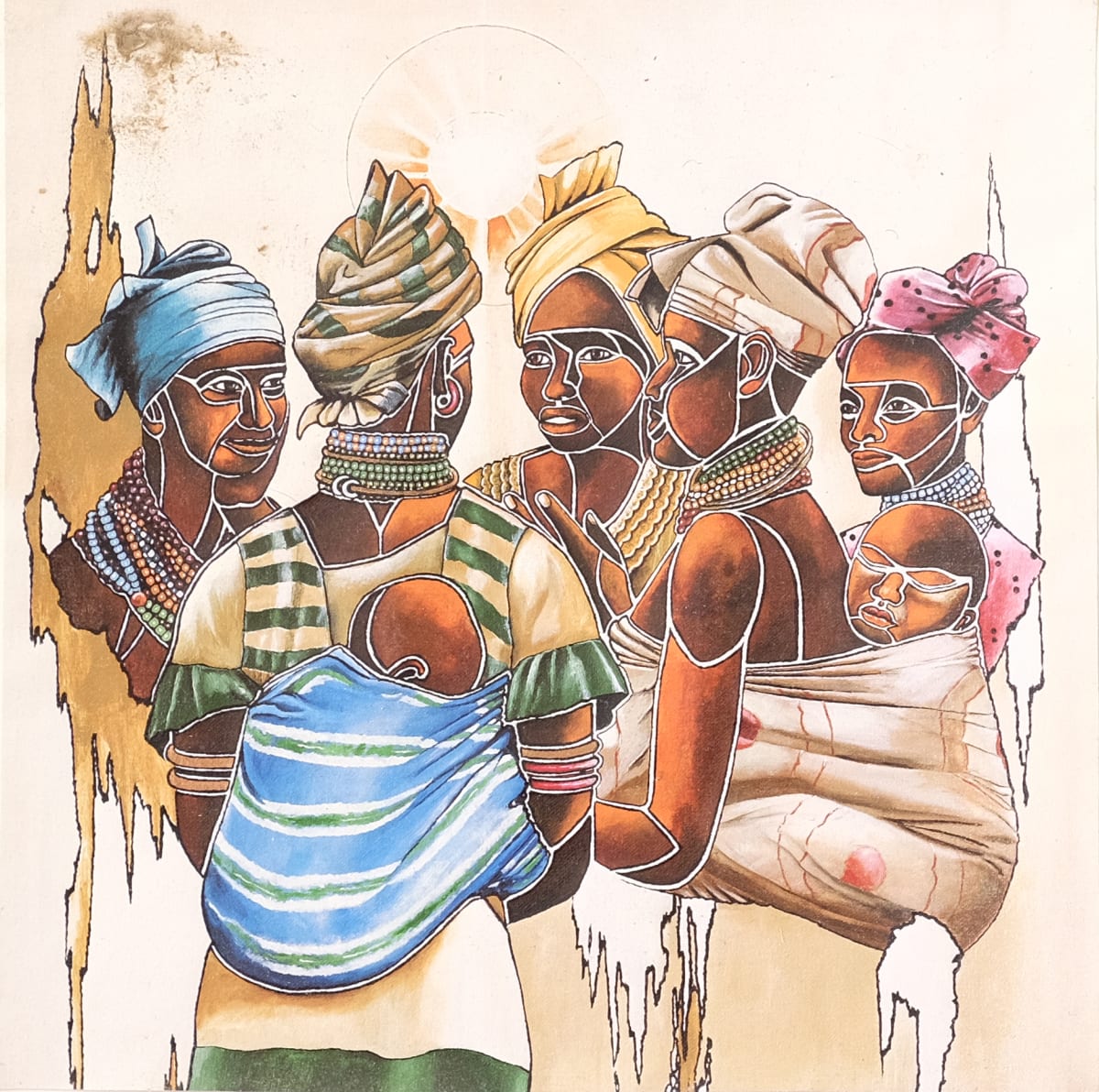 Social Moment by OTYO Art Collection  Image: African women.