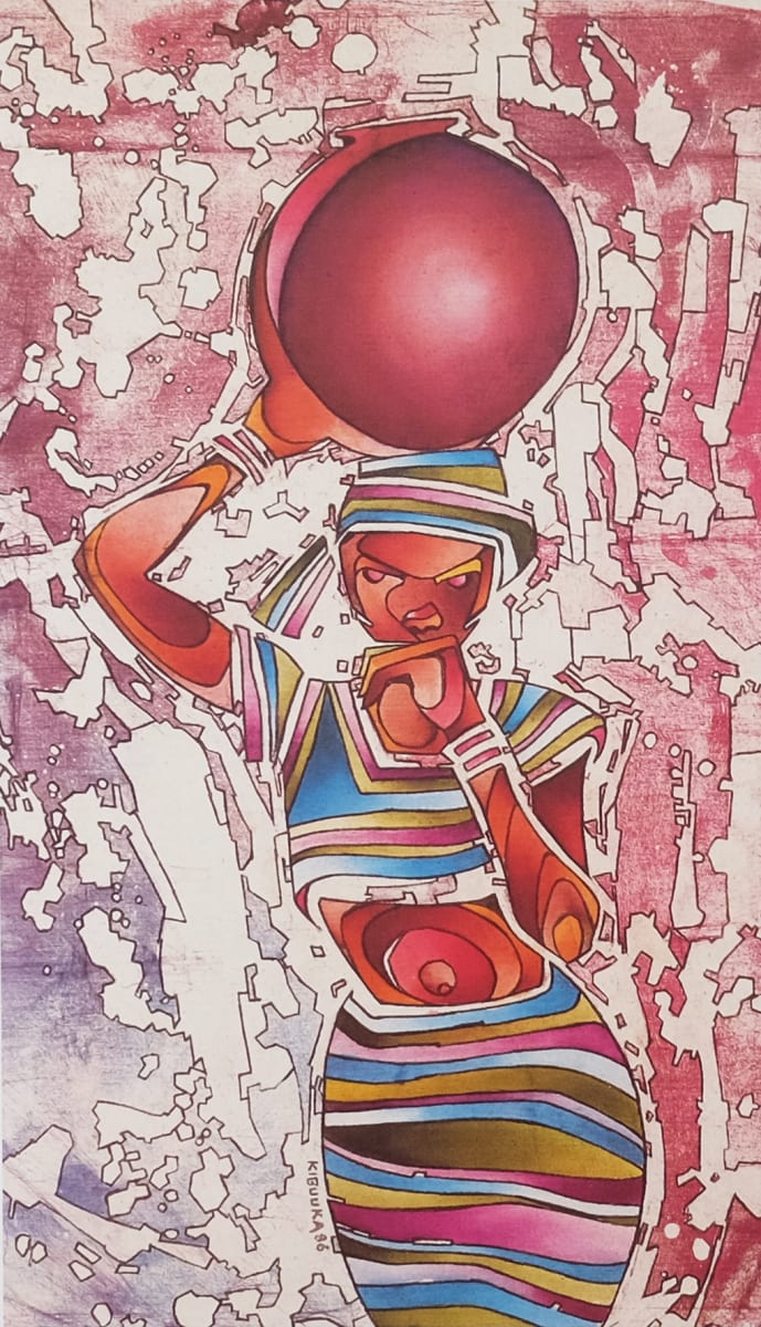 Water Carrier by OTYO Art Collection  Image: African water bearer, woman.