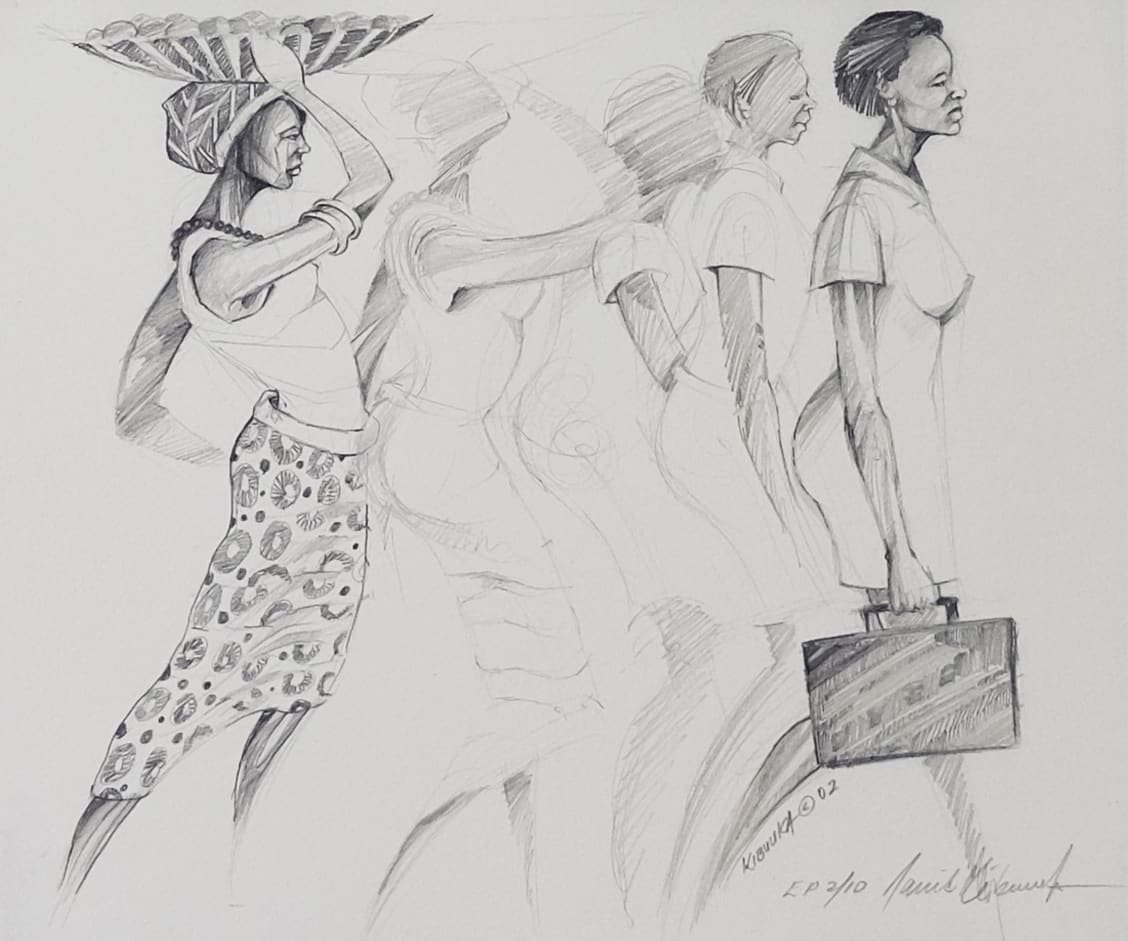 Progression by OTYO Art Collection  Image: African women