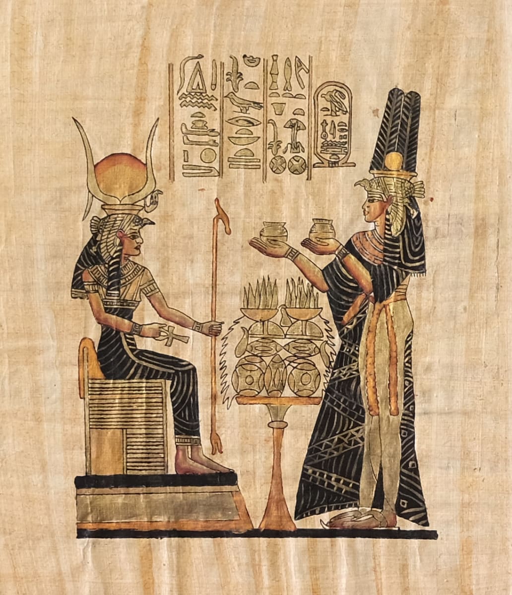 Offerings to the Queen Papyrus  Image: Offerings to the Queen.