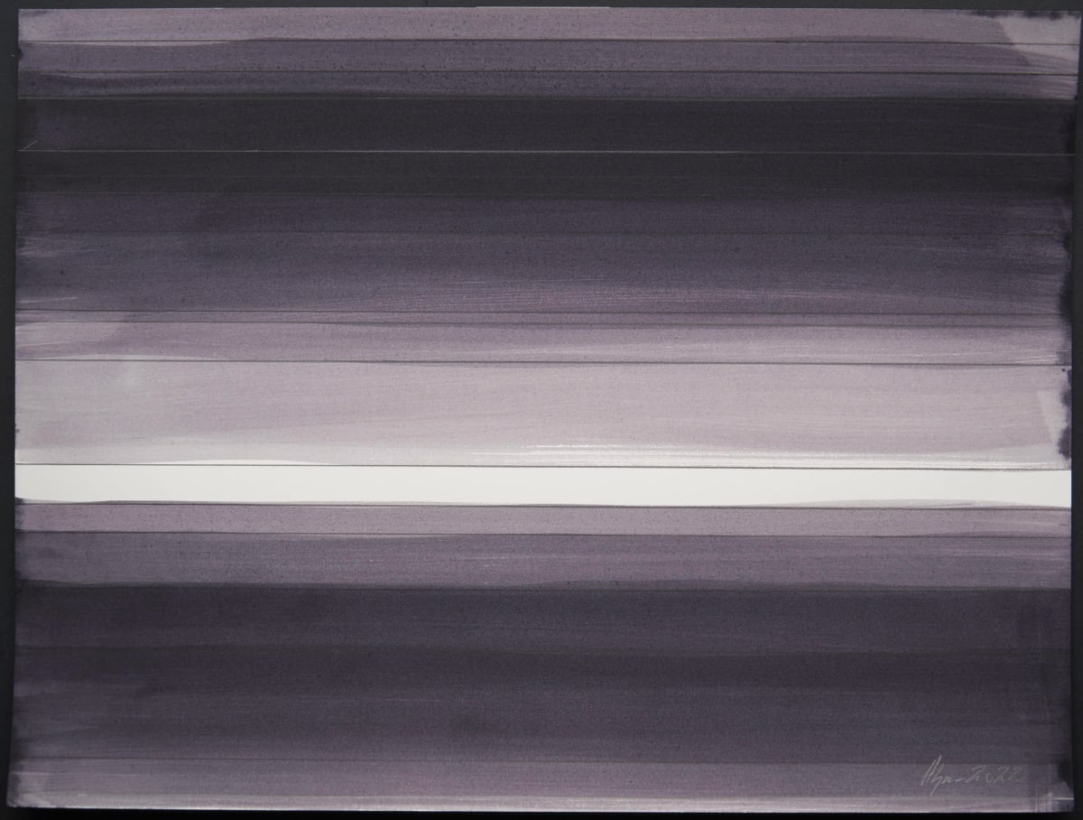 Blek 12 rendur „Húm“ 31x41 N°8 by Hlynur Helgason 