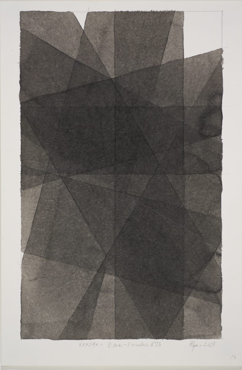 Blek 8 rendur 20x32 N°16 by Hlynur Helgason  Image: 8 / blek og blýantur/ink and pencil 20x32cm N°16 2018