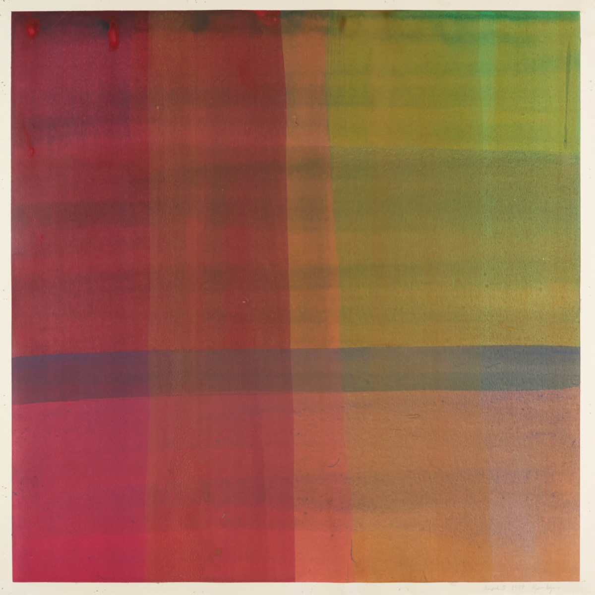 Málverk 5.1998 – akrýl 68×68 – 1998 by Hlynur Helgason 