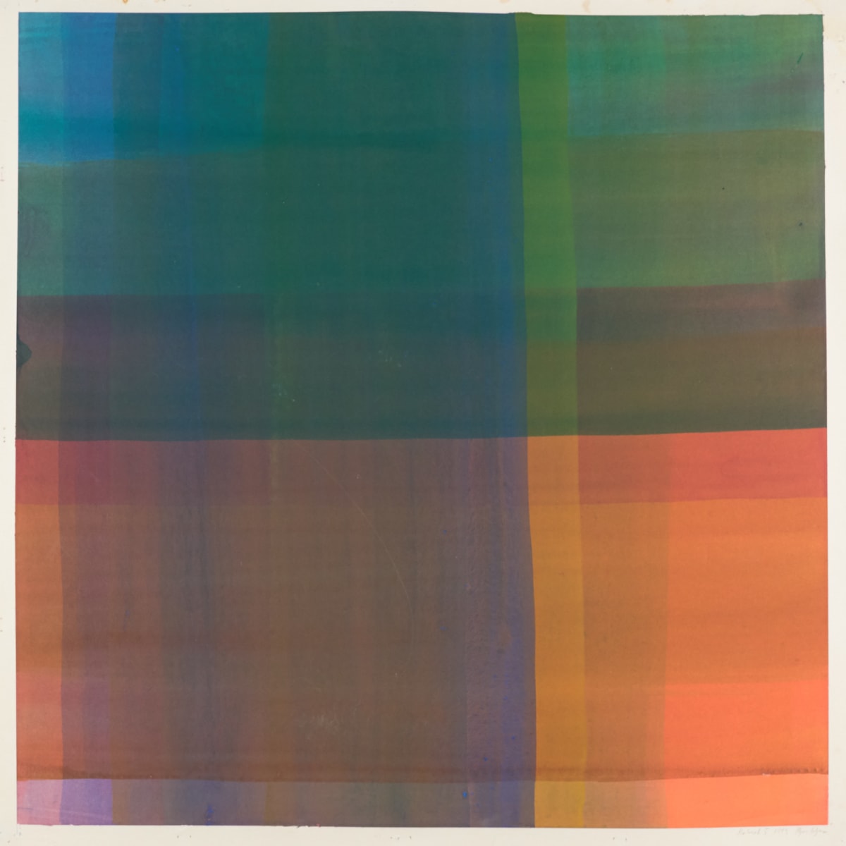 Málverk 8.1999 – akrýl 68×68 – 1999 by Hlynur Helgason 