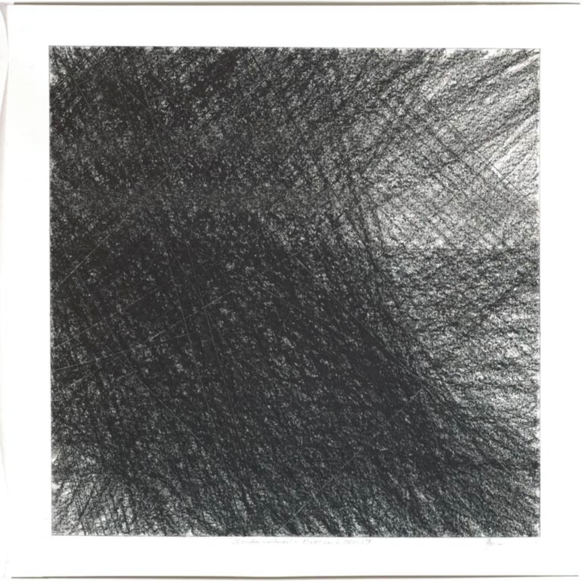 Viðarkol 16 rendur "For Sebald" 64x64 N°4 by Hlynur Helgason 