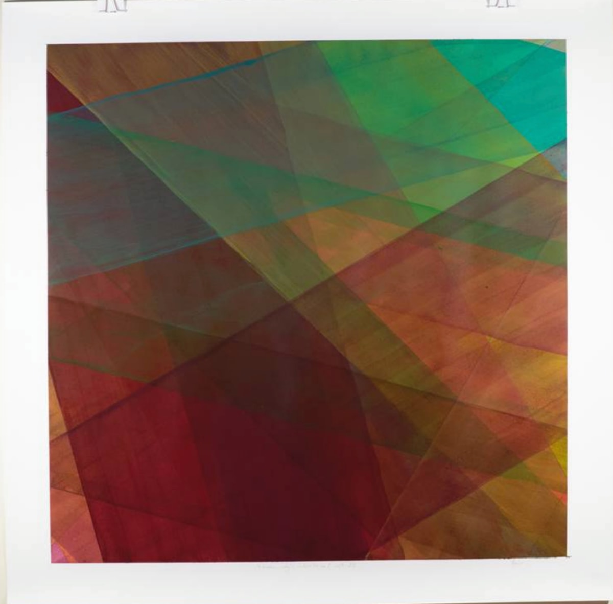 Akrýl 16 rendur 80x80 N°2 by Hlynur Helgason 