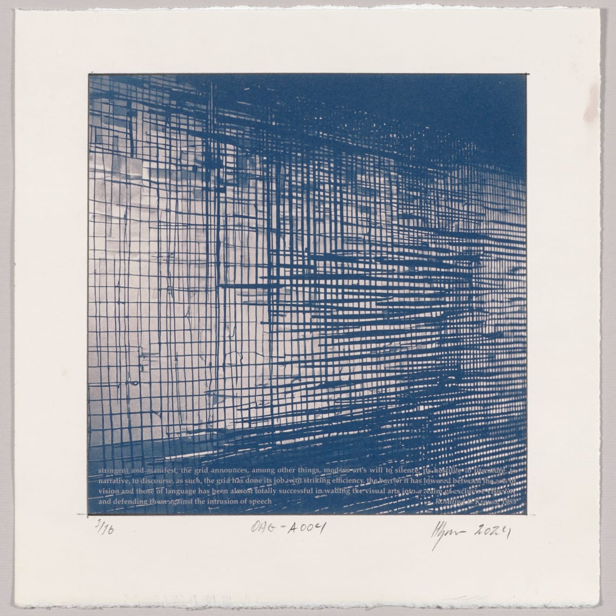 Originality of the avant-garde : Grid – #A004 1/16 by Hlynur Helgason 