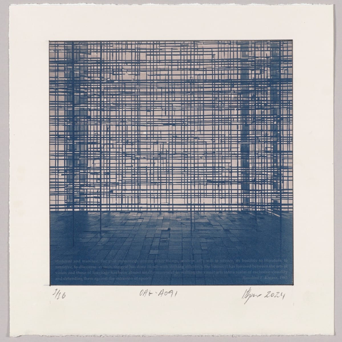 Originality of the avant-garde : Grid – #A091 1/16 by Hlynur Helgason 