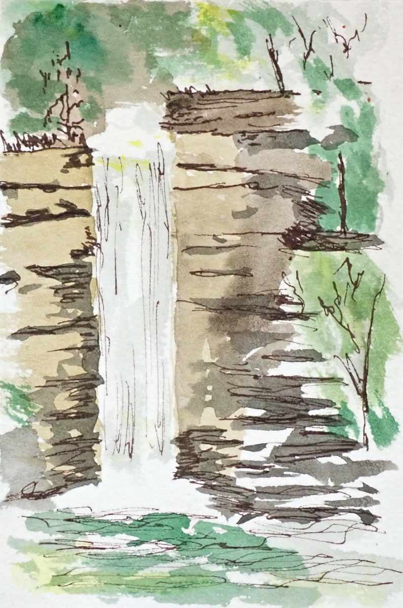 Waterfall XVIII by Thomas Sundberg  Image: Western New York Waterfall Series No. 1
