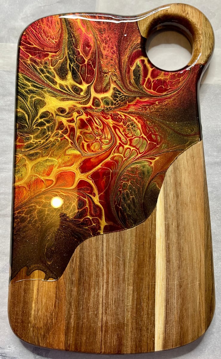 Stranger Things Small Charcuterie by Pourin’ My Heart Out - Fluid Art by Angela Lloyd 