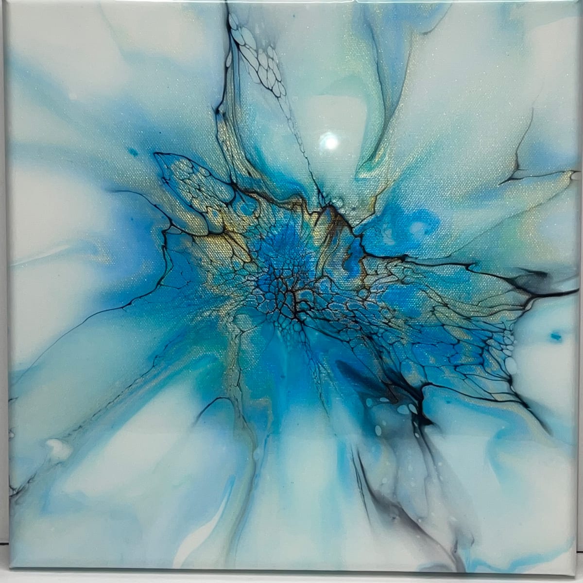 Gilded Glory by Pourin’ My Heart Out - Fluid Art by Angela Lloyd 