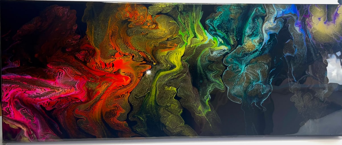 Dark Dream by Pourin’ My Heart Out - Fluid Art by Angela Lloyd 